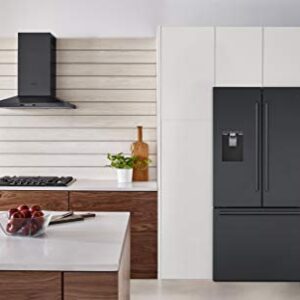 BOSCH 500 Series 36" Black Stainless Steel Counter-Depth 3-Door Refrigerator - B36CD50SNB