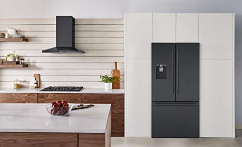 BOSCH 500 Series 36" Black Stainless Steel Counter-Depth 3-Door Refrigerator - B36CD50SNB