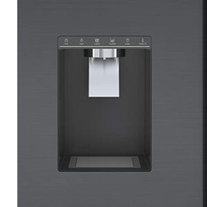 BOSCH 500 Series 36" Black Stainless Steel Counter-Depth 3-Door Refrigerator - B36CD50SNB