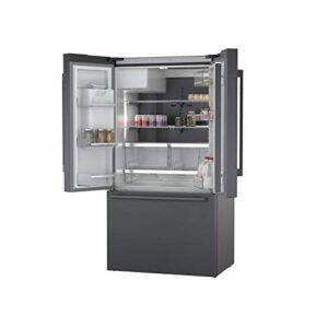 BOSCH 500 Series 36" Black Stainless Steel Counter-Depth 3-Door Refrigerator - B36CD50SNB