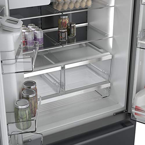 BOSCH 500 Series 36" Black Stainless Steel Counter-Depth 3-Door Refrigerator - B36CD50SNB