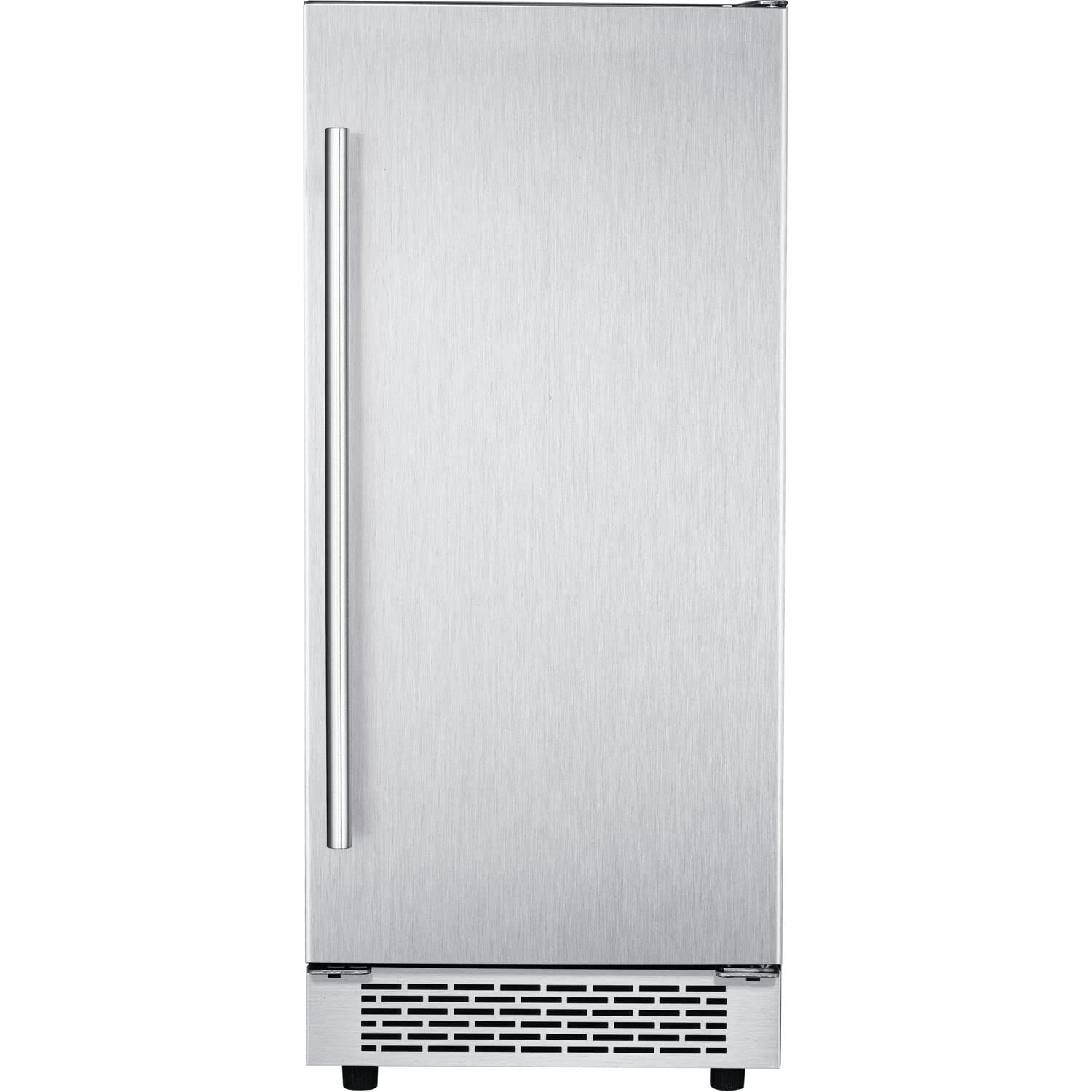 Hanover HIM60701-5SS, 25-lbs Storage, Vault Series Ice Maker, Under Counter, Home Bar Kitchen, Clear, Automatic, Garage, Stainless Steel Machine, Silver