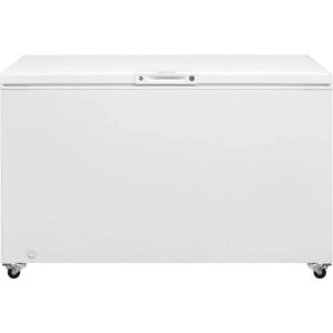 frigidaire ffcl1542aw 56" freestanding chest freezer with 14.8 cu. ft. capacity, manual defrost, in white