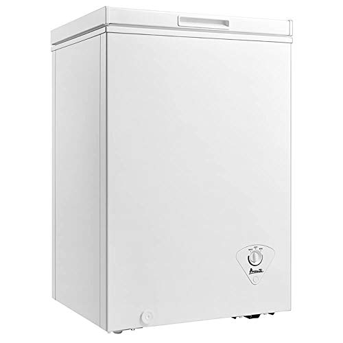 Avanti CF351D0W 3.5 Cu ft Chest Freezer/Adj Thermostat/Removable Storage Basket/White