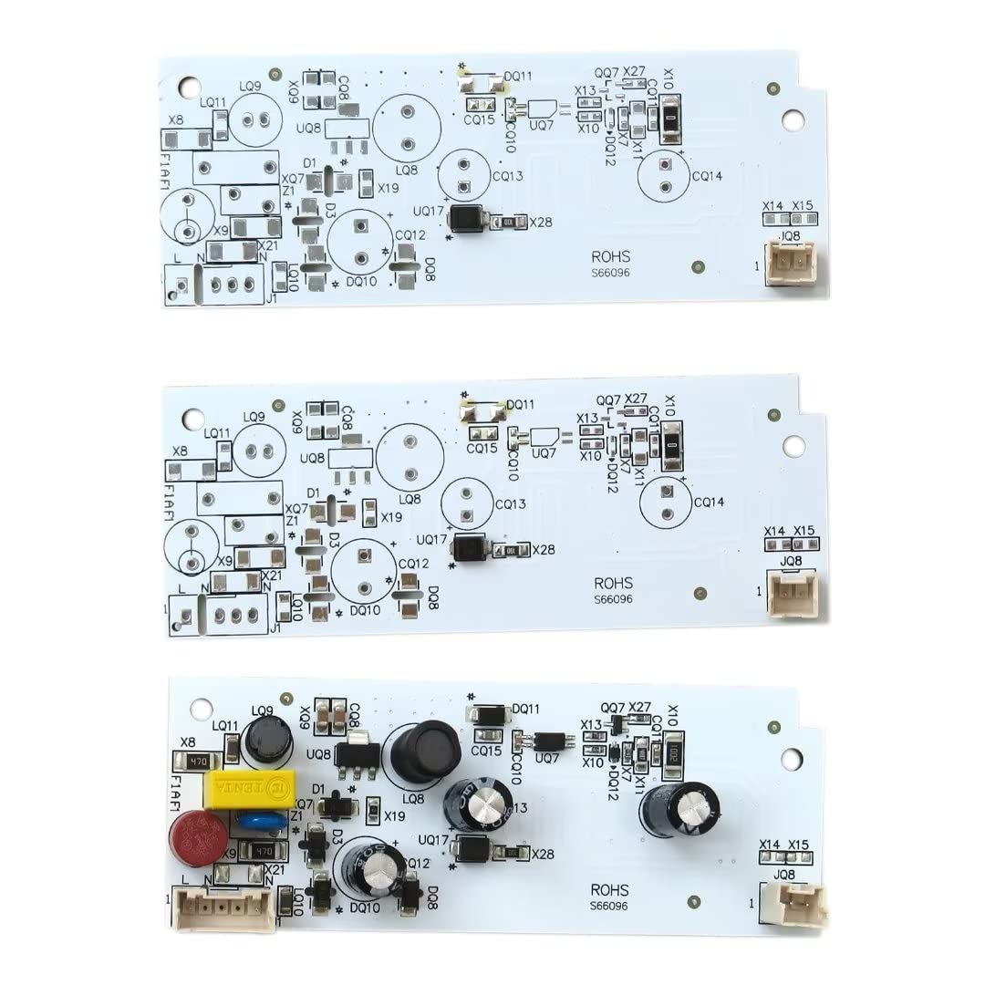 GRABOTE Refrigerator Lights Board, 1Pcs W10515058 LED Driver + 2Pcs W10515057 for Kenmore 10641153211 Refrigerator