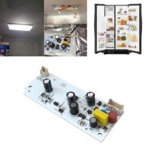 GRABOTE Refrigerator Lights Board, 1Pcs W10515058 LED Driver + 2Pcs W10515057 for Kenmore 10641153211 Refrigerator