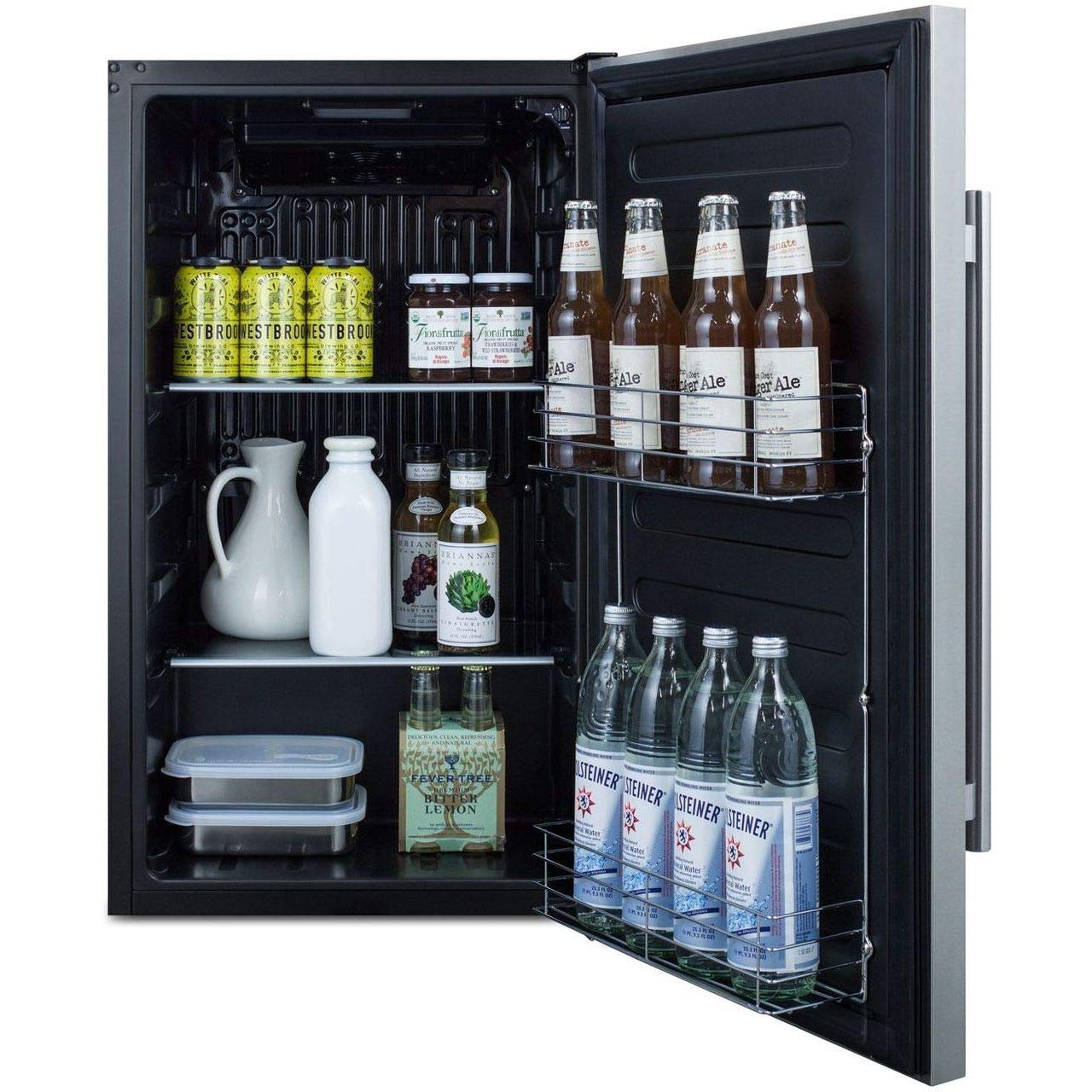 Summit Appliance FF195ADA ADA Shallow Depth Built-In All-Refrigerator, ADA Compliant; 3.13 cu.ft.; Automatic Defrost; Ideal For Small-spaced Commercial and Residential Settings
