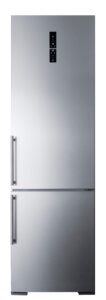 summit 12.8 cu. ft. frost-free refrigerator-freezer, platinum