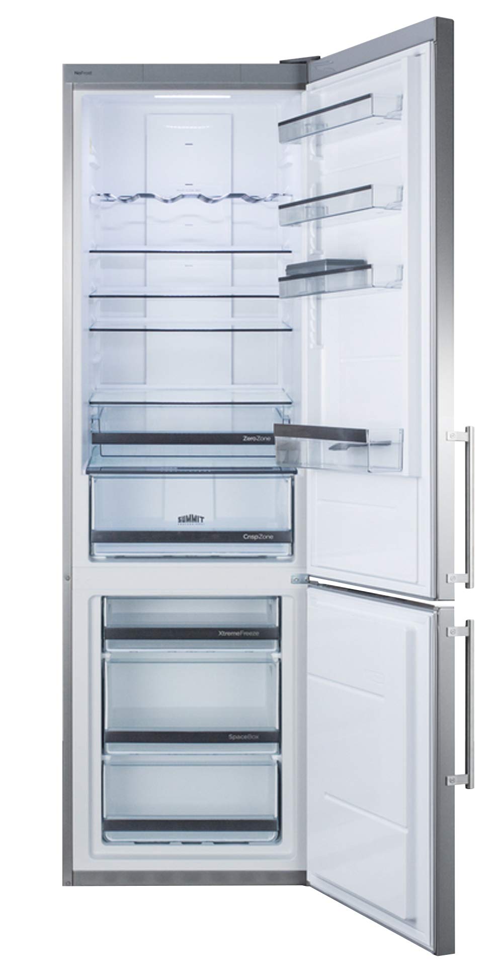 SUMMIT 12.8 Cu. Ft. Frost-Free Refrigerator-Freezer, Platinum