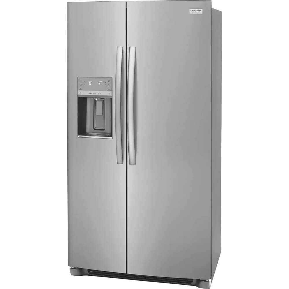 GRSC2352AF 36" Freestanding Counter Depth Side by Side Refrigerator with 22.2 cu. ft. Capacity, 3 Glass Shelves, Ice Maker, Automatic Defrost, in Stainless Steel