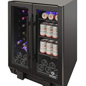 Vinotemp EL-BWC102-02 Touch Screen Beverage Wine Cooler, Black