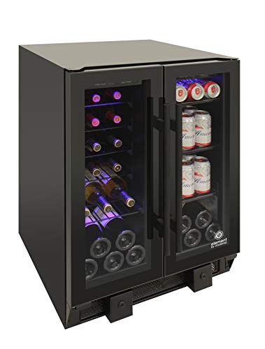 Vinotemp EL-BWC102-02 Touch Screen Beverage Wine Cooler, Black