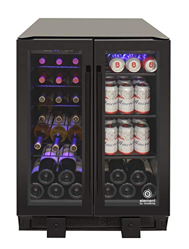 Vinotemp EL-BWC102-02 Touch Screen Beverage Wine Cooler, Black