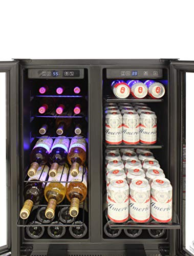 Vinotemp EL-BWC102-02 Touch Screen Beverage Wine Cooler, Black