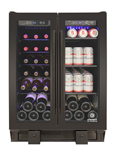 Vinotemp EL-BWC102-02 Touch Screen Beverage Wine Cooler, Black