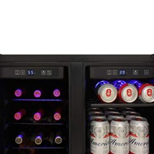 Vinotemp EL-BWC102-02 Touch Screen Beverage Wine Cooler, Black