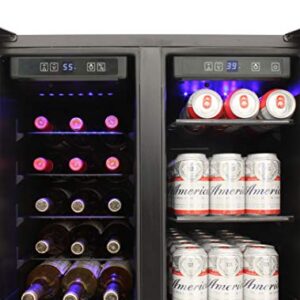 Vinotemp EL-BWC102-02 Touch Screen Beverage Wine Cooler, Black