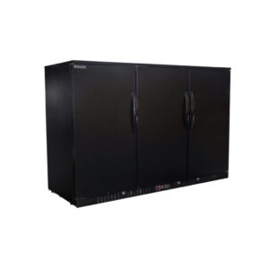 procool refrigeration 3 door back bar beverage cooler; 54" wide, counter height refrigerator