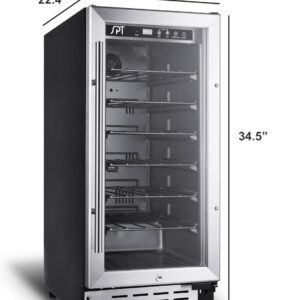 SPT WC-3302US 33-Bottle Under-Counter Wine Cooler Commercial Grade