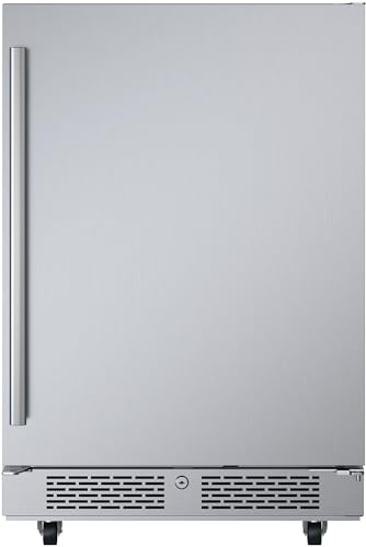 Avallon AFR242SSODRH 24 Inch Wide 5.66 Cu. Ft. Built-In Compact Outdoor Refrigerator with Right Hinge