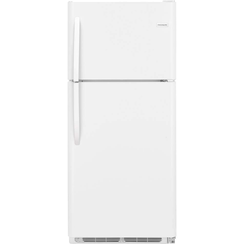 Frigidaire FFTR2021TW 30 Inch Freestanding Top Freezer Refrigerator with 20.4 cu. ft. Total Capacity, 2 Glass Shelves, 5.1 cu. ft. Freezer Capacity, Right Hinge with Reversible Doors,Hinge in White
