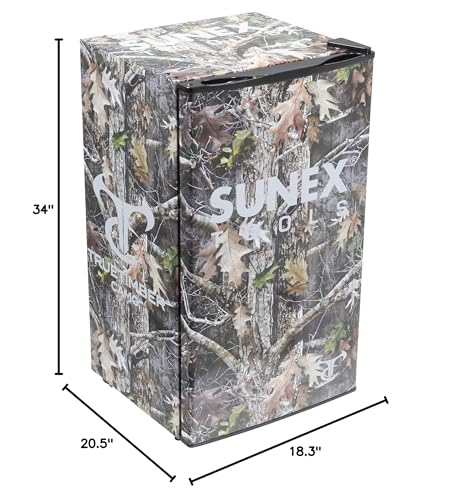Sunex SUN32TTKANATI Mini Refrigerator with True Timber Kanati camo Print, 3.2 Cubic feet