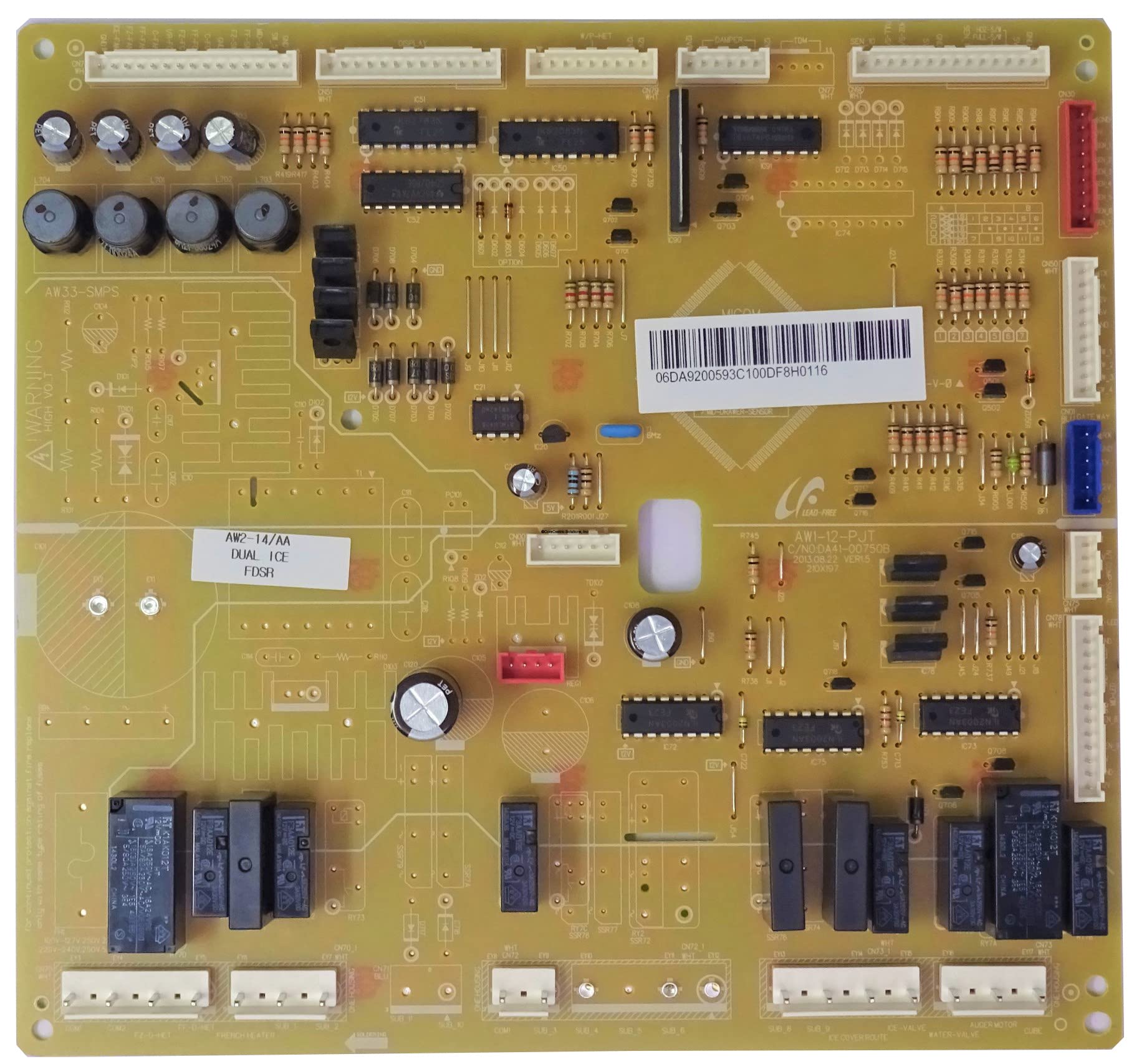 CoreCentric Remanufactured Refrigerator Electronic Control Board Replacement for Samsung da92-00593c