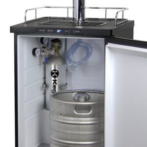 Kegco K309X-1 Keg Dispenser, 1 Faucet, Black Stainless Steel