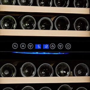 Kalamera 73 Bottle Compressor Wine Cooler Dual Zone with Touch Control