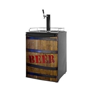 wallthat kegerator skin - beer barrel 01 (fits medium sized dorm fridge and kegerators)
