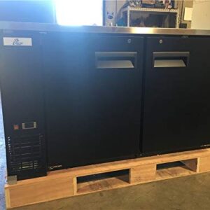 cooler depot Beer Keg Dispenser Kegerator 48" Commercial Refrigerator double Tap Black, Two Half Keg One Tower