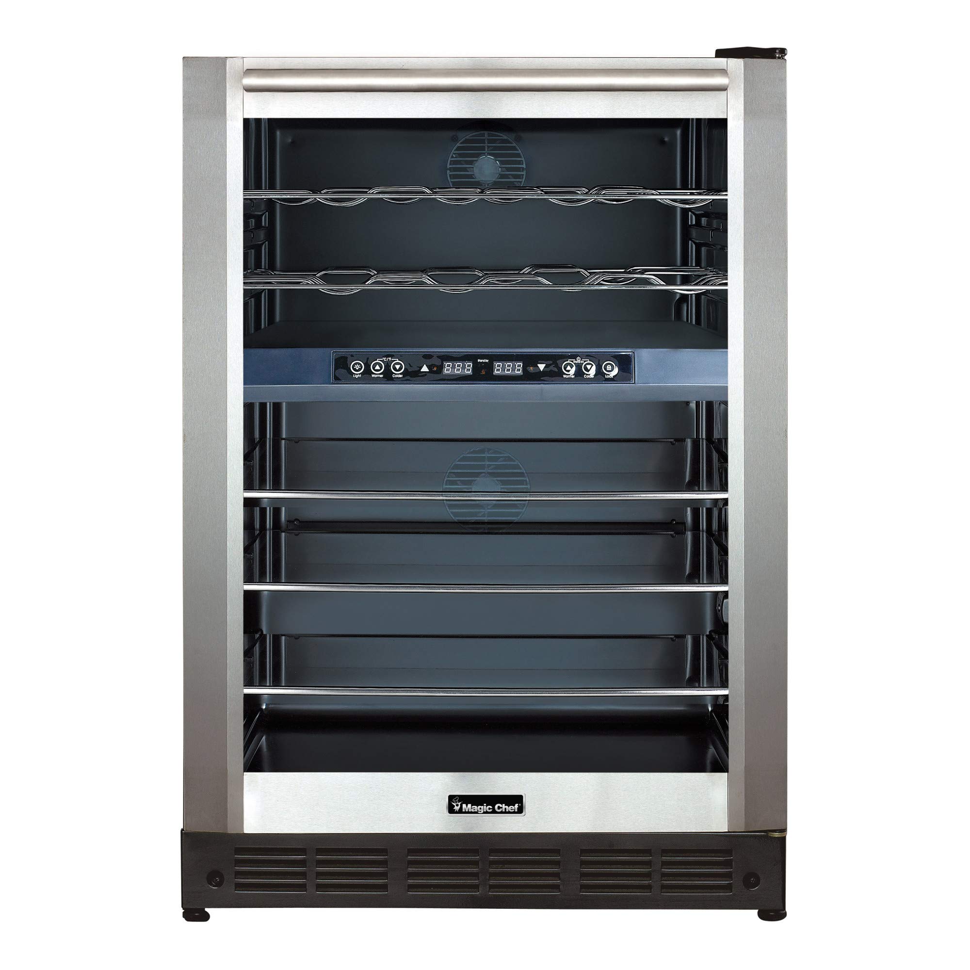 Magic Chef Dual-Zone Built-In Wine and Beverage Center