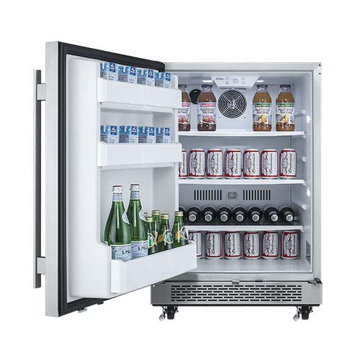 Avallon AFR241SSODLH 24 Inch Wide 5.5 Cu. Ft. Outdoor Approved Beverage Center w