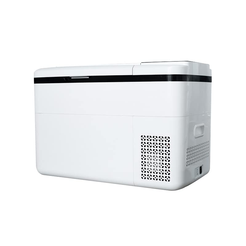 Car Refrigerator 12V 29 Quart 28Liters Portable Freezer Compact Refrigerators for Cars, Saloons Trucks Ships Up To -4 Degrees Fahrenheit Outdoor Travel Household White