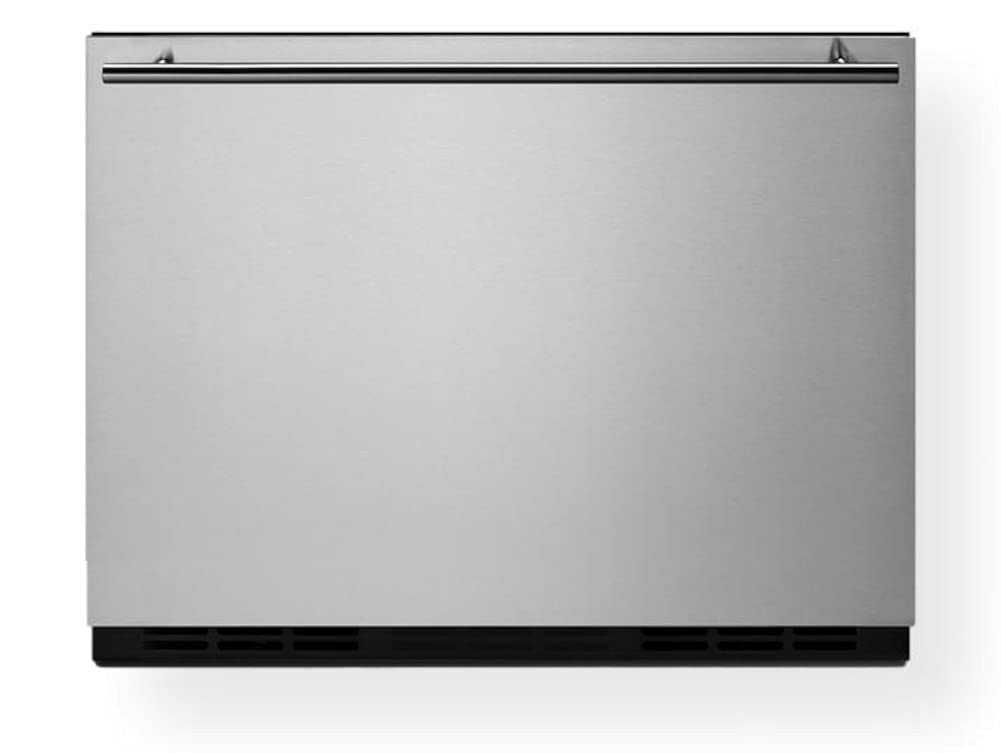 Summit Appliance FF1DSS 21.5" Wide Built-In Drawer Refrigerator, Black Cabinet, Stainless Steel Door, No Frost, 115V