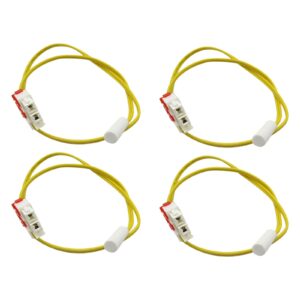 DA32-00006W 4PCS Defrost Temperature Sensor for Samsung Refrigerator RB2055SW RS2556WW RB1855SL RB1955VQ RB195BSBB RS2520SW RS269LARS RB1955SW by GRABOTE