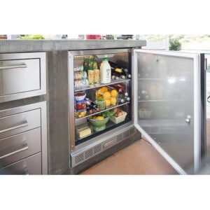 Alfresco Grills 28-Inch 7.2 Cu.Ft.Outdoor Rated Compact Refrigerator and Kegerator - URS-1XE