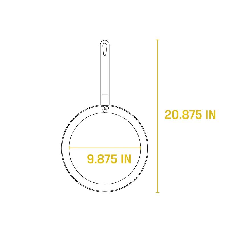 Lodge CRS12 Carbon Steel Skillet, Pre-Seasoned, 12-inch