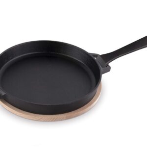 Ooni Cast Iron Skillet - Cast Iron Pan - Cast Iron Skillet with Removable Handle - Cast Iron Frying Pan - Pre-Seasoned Oven Safe