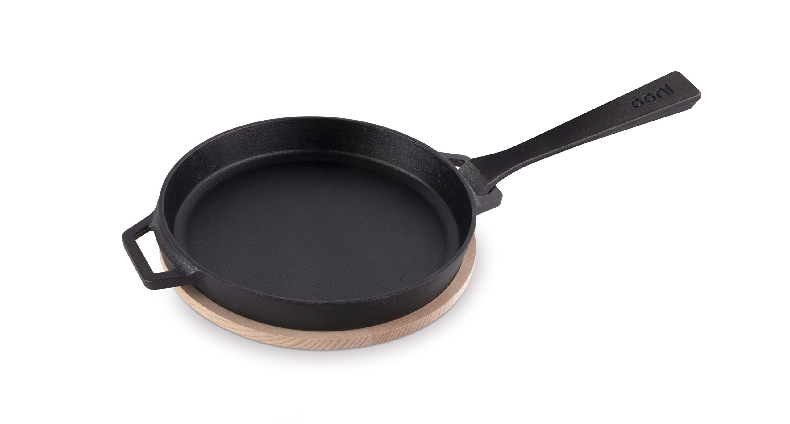 Ooni Cast Iron Skillet - Cast Iron Pan - Cast Iron Skillet with Removable Handle - Cast Iron Frying Pan - Pre-Seasoned Oven Safe