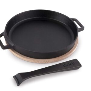 Ooni Cast Iron Skillet - Cast Iron Pan - Cast Iron Skillet with Removable Handle - Cast Iron Frying Pan - Pre-Seasoned Oven Safe