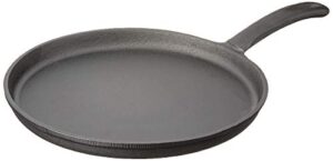 jim beam 10.5" pre seasoned cast iron skillet for grill, gas, oven, electric, induction and glass, black