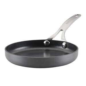 anolon hard anodized nonstick mini skillet/frying/egg pan, stainless steel handle, (6.5"), gray