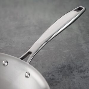 Tramontina Fry Pan Stainless Steel Tri-Ply Clad 12-inch, 80116/007DS