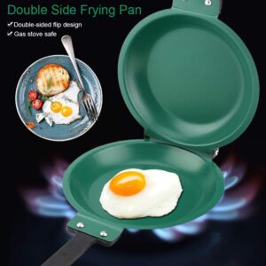 Killer's Instinct Outdoors 1 PCS Double-sided Frying Pan-Non-stick, Easy-to-clean Double-sided Frying Pan with Double-sided Flip Design