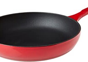 Lodge Color EC11S43 Enameled Cast Iron Skillet, Island Spice Red, 11-inch