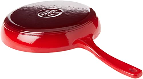 Lodge Color EC11S43 Enameled Cast Iron Skillet, Island Spice Red, 11-inch