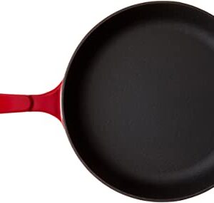 Lodge Color EC11S43 Enameled Cast Iron Skillet, Island Spice Red, 11-inch