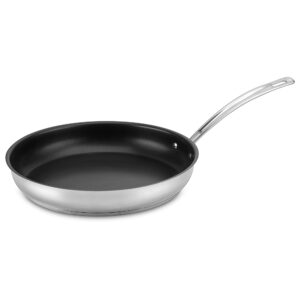 cuisinart chef's classic pro nonstick 12-inch stainless steel skillet