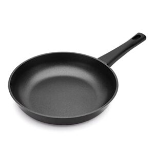 sakuchi nonstick frying pan 11 inch, skillet non stick for induction cooktop, cooking pan with bakelite handle, black